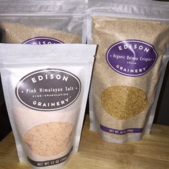 Gluten-free salt and quinoa from Edison Grainery